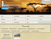 Tablet Screenshot of botswana-info.com
